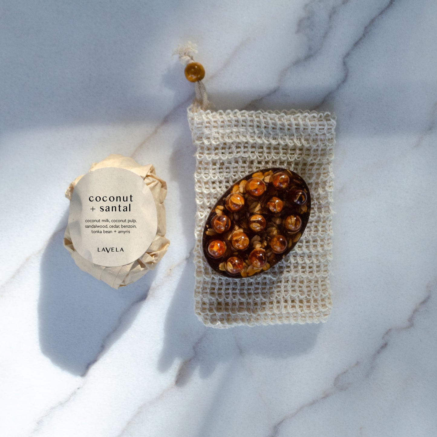 coconut + santal bar soap