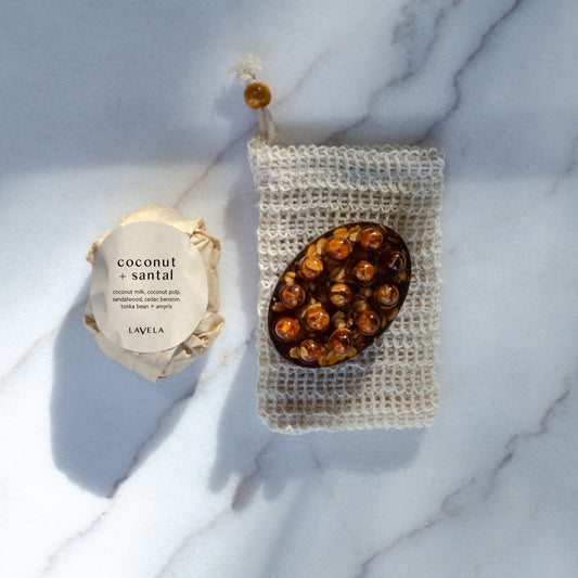 coconut + santal bar soap