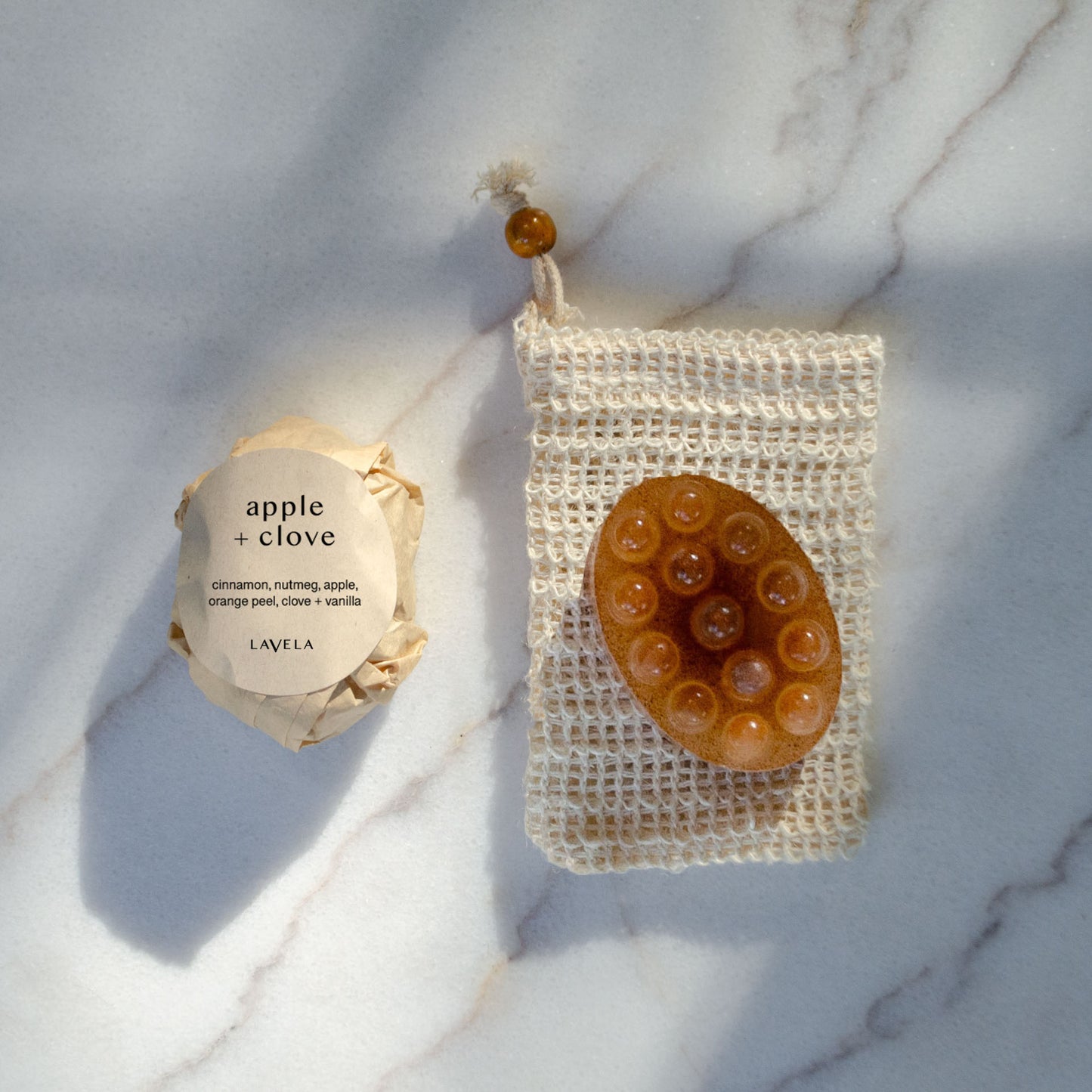 apple + clove bar soap