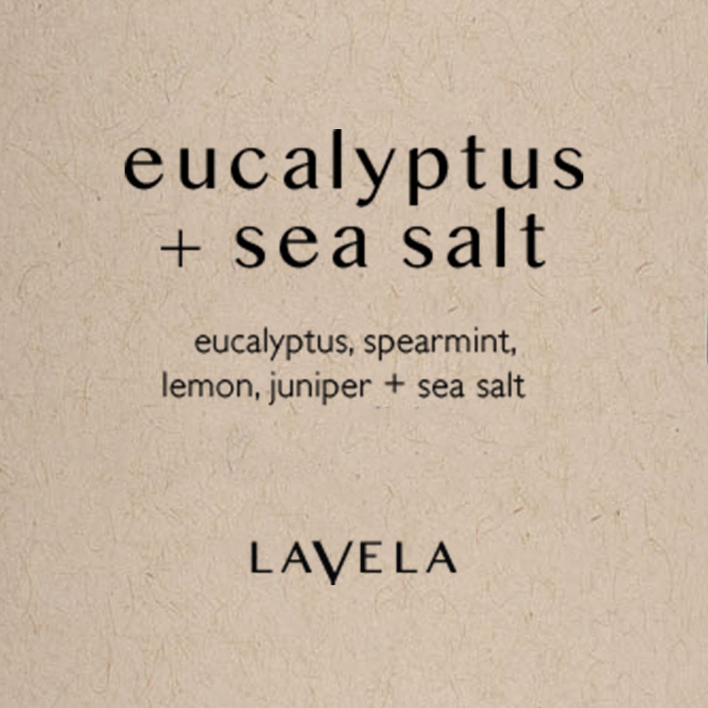 eucalyptus + sea salt candle
