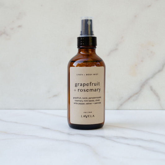 grapefruit + rosemary spray