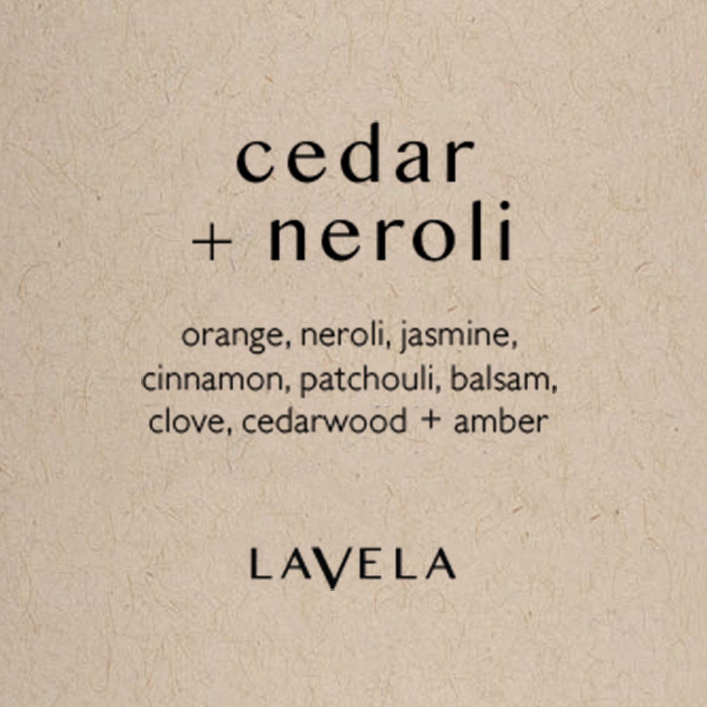 cedar + neroli candle