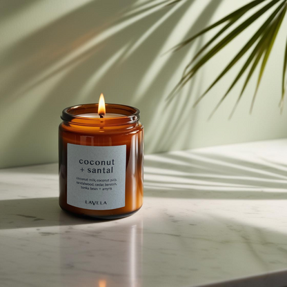 coconut + santal candle